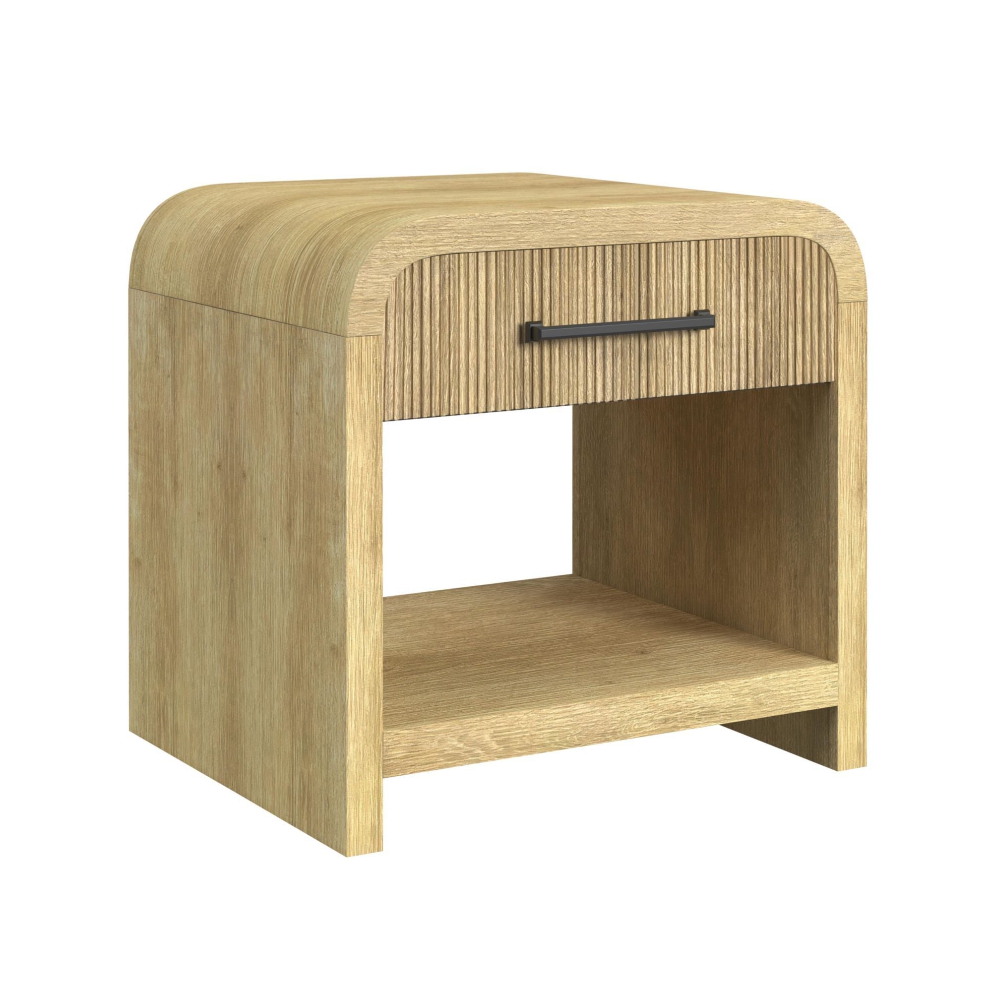 Ridgemont - End Table With USB - Natural