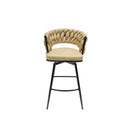 Bar Stool 360 Swivel With Back Footrest