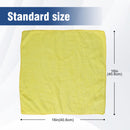 Multifunctional Microfiber Towel For Car Cleaning, Kitchen & Glass Scrubbing - Yellow