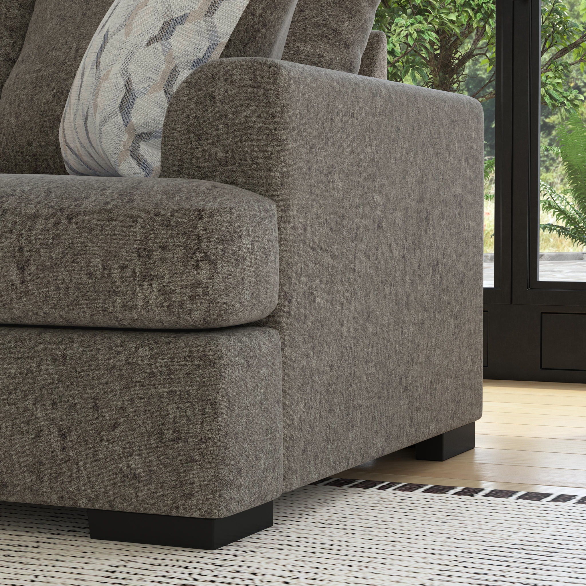 Willow - Fabric Stationary Extra Large Two-Cushion Sofa