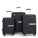 Hardshell Suitcase Double Spinner Wheels Luggage Sets, Lightweight With Tsa Lock, 3 Piece Set