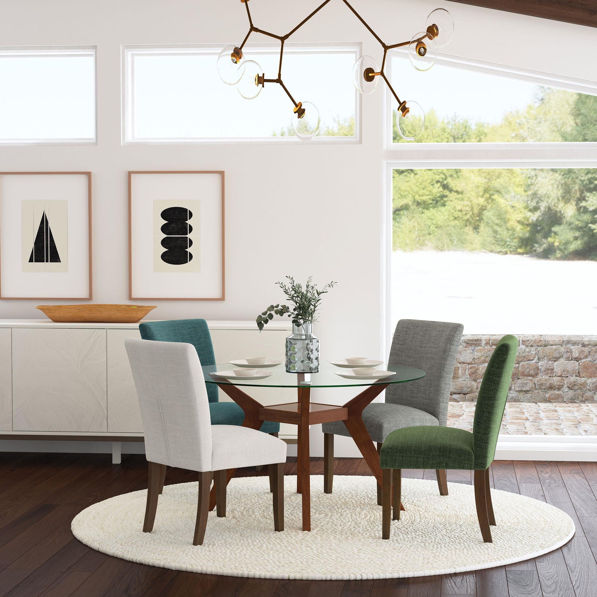 Cantley Upholstered Dining Side Chair Beige (Set of 2)