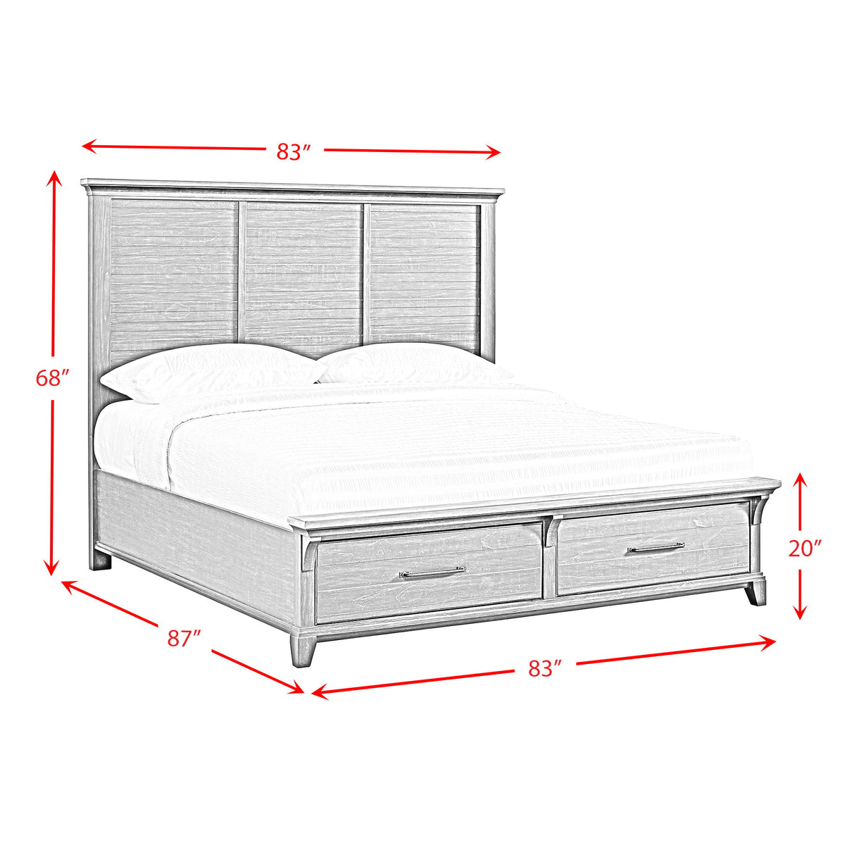 Montrose Storage Bedroom Set in Dark Brown by Elements International, view 16