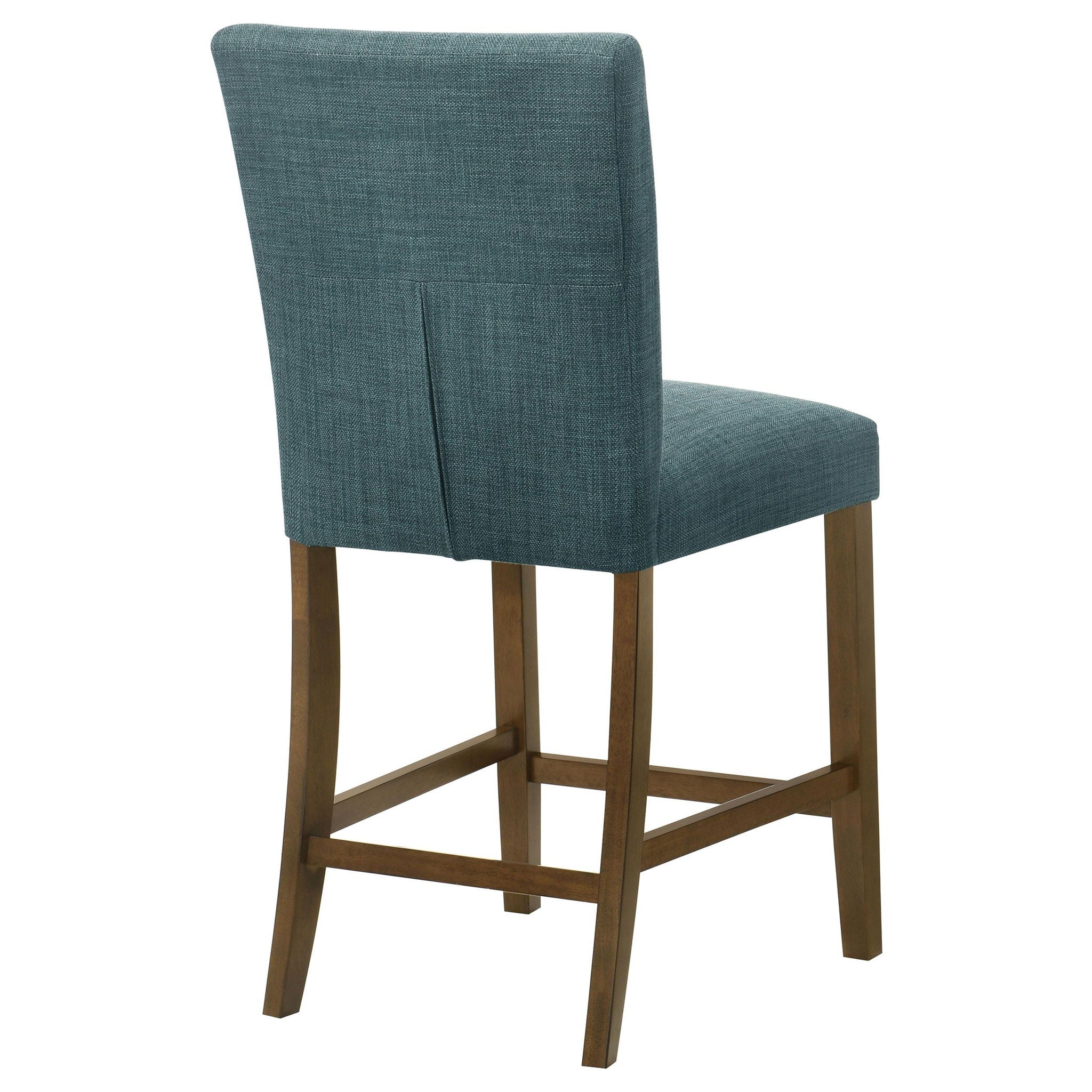 Paxton Upholstered Counter Height Dining Chair Teal Blue (Set of 2) - Atlantic Fine Furniture Melbourne FL