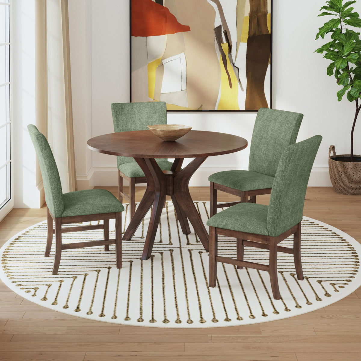 Santa Barbara Standard Height Dining Set in Blue by Elements International, view 44