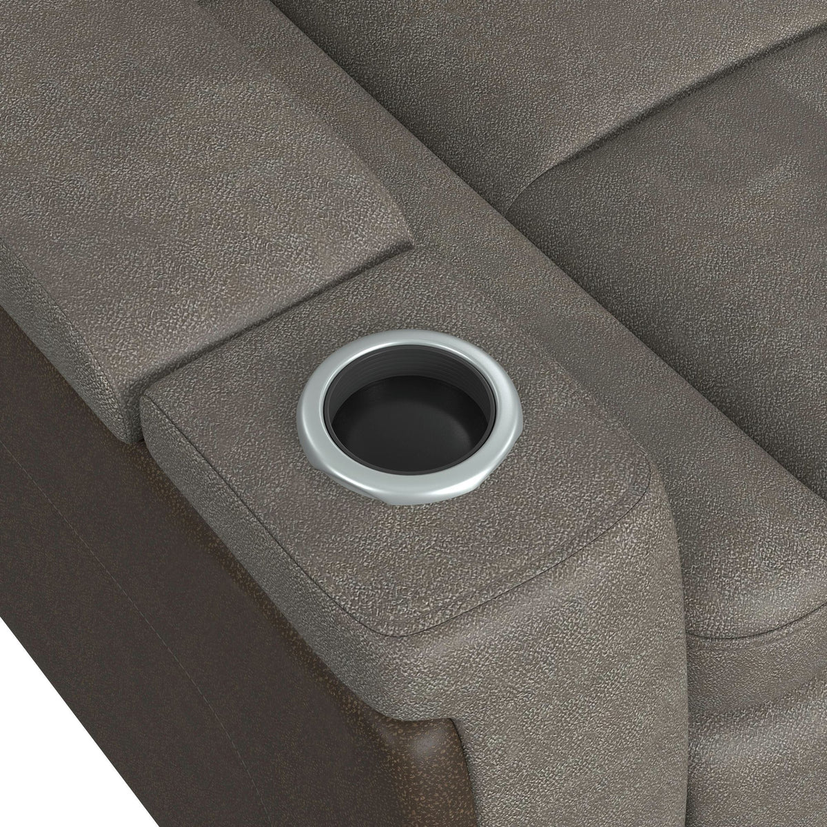 Lantana Power Motion Recliner With Power Headrest, LED , Wireless Charger And Cup Holder in Gray by Elements International, view 15