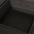 Outdoor Square Mgo Wood Burning Fire Pit - Dark Gray