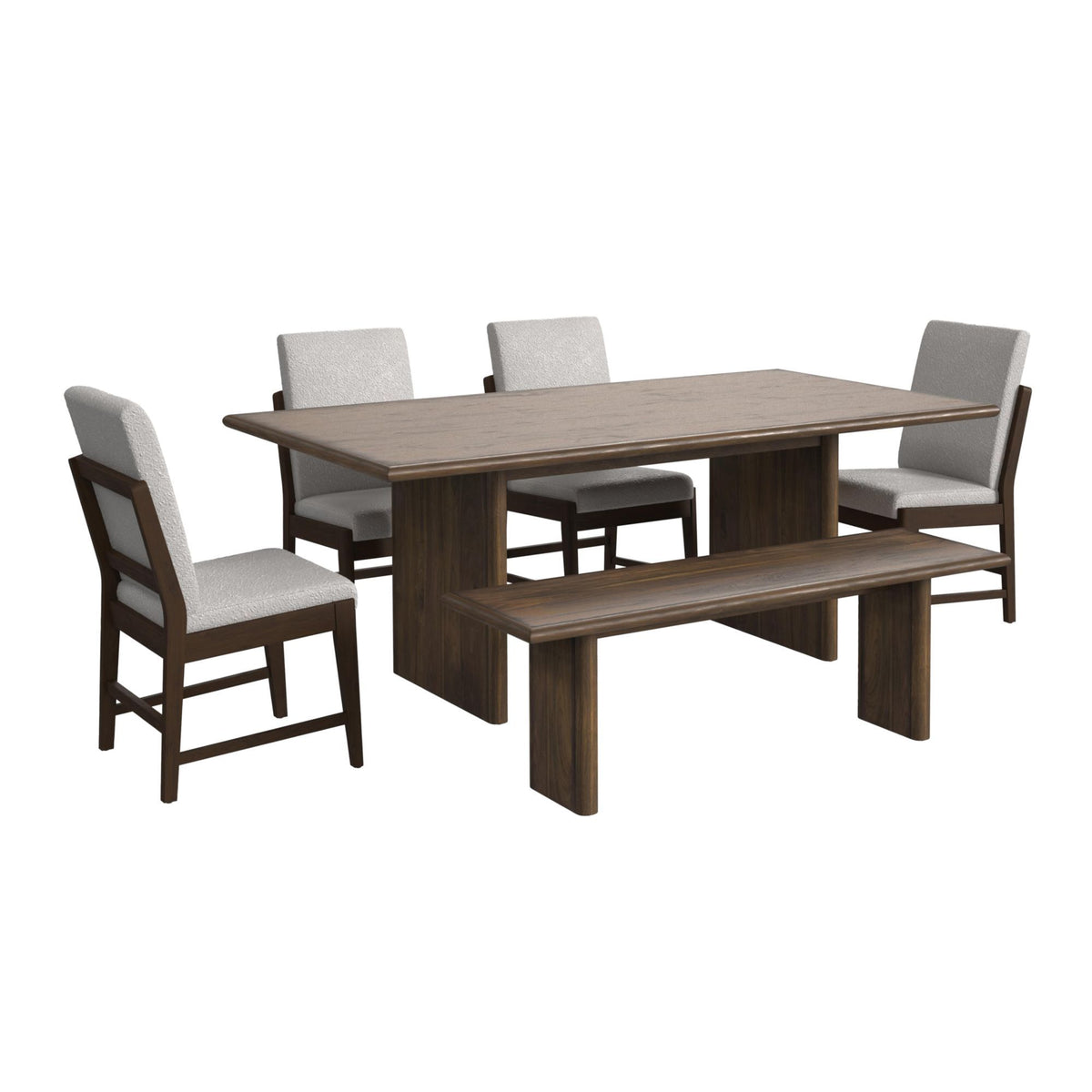 Brisbane Standard Height Dining Set in Dark Brown by Elements International, view 5
