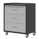 Heavy Duty Metal Storage Cabinet With Wheels 3 Drawer Tool Cabinet For Garage, Office, And Home Organizer Solutions