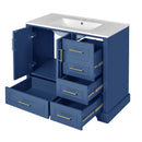 Traditional Bathroom Vanity With Soft Close Doors And Drawers