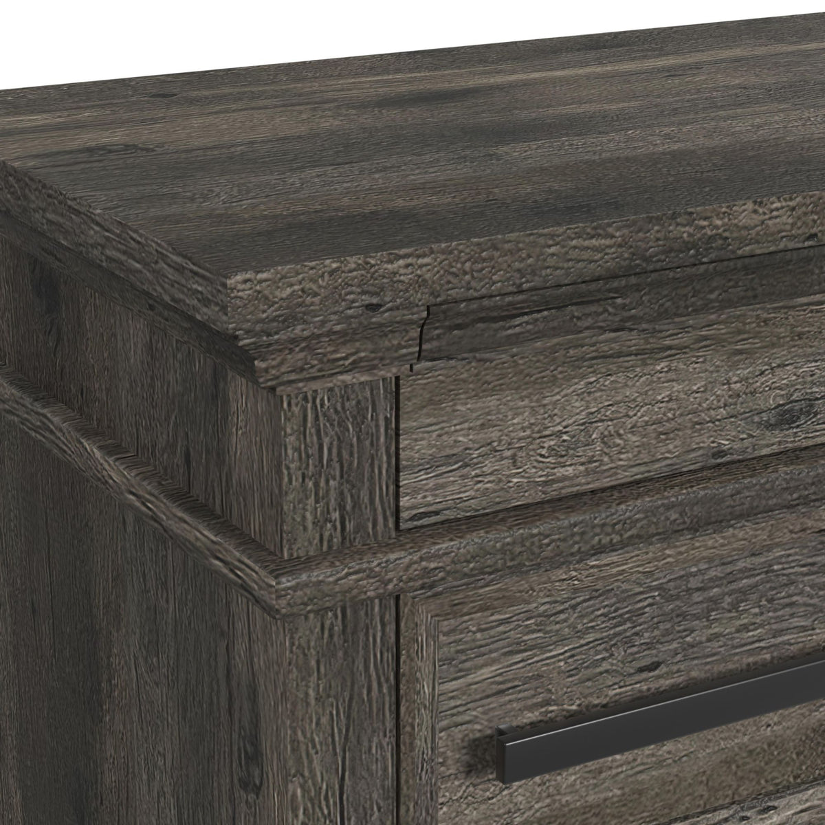 Park Ridge Sleigh Storage Bedroom Set in Dark Gray by Elements International, view 8