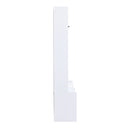 Wide Hall Tree With Shoe Storage, 4 In 1 Entryway Bench With 8 Cubbies, 7 Coat Hooks & Adjustable Shelf For Hallway - White
