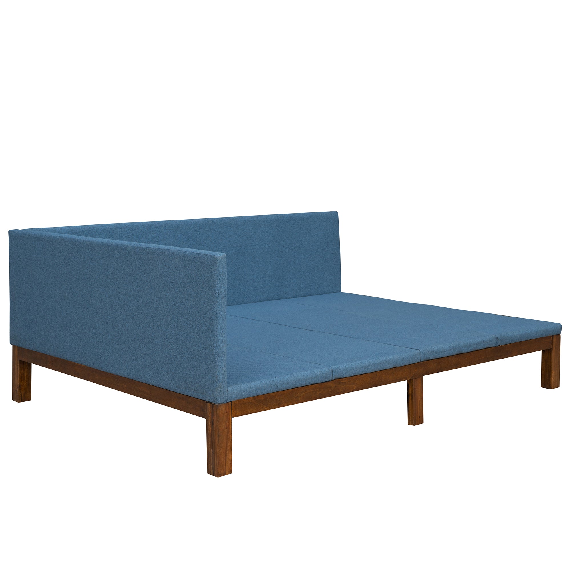 Upholstered Daybed/Sofa Bed Frame Full Size Linen-Blue - Atlantic Fine Furniture Melbourne FL