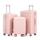 3 Pieces Set 20" / 24" / 28" Spinner Wheel Luggage With Combination Lock