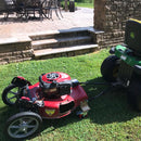 Universal 12" Spoked Plastic Wheel And Tire For Lawn Mowers & Trolley Carts, 10 Pack - Black