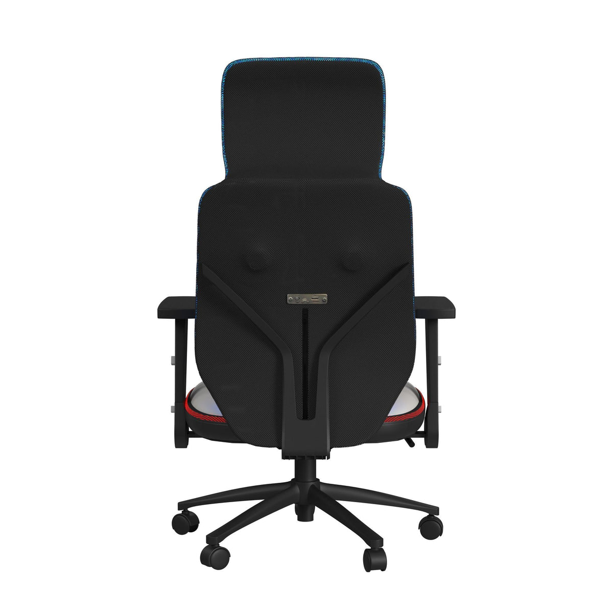Rollins Gaming Chair With LED And Speaker in Black by Elements International, view 8