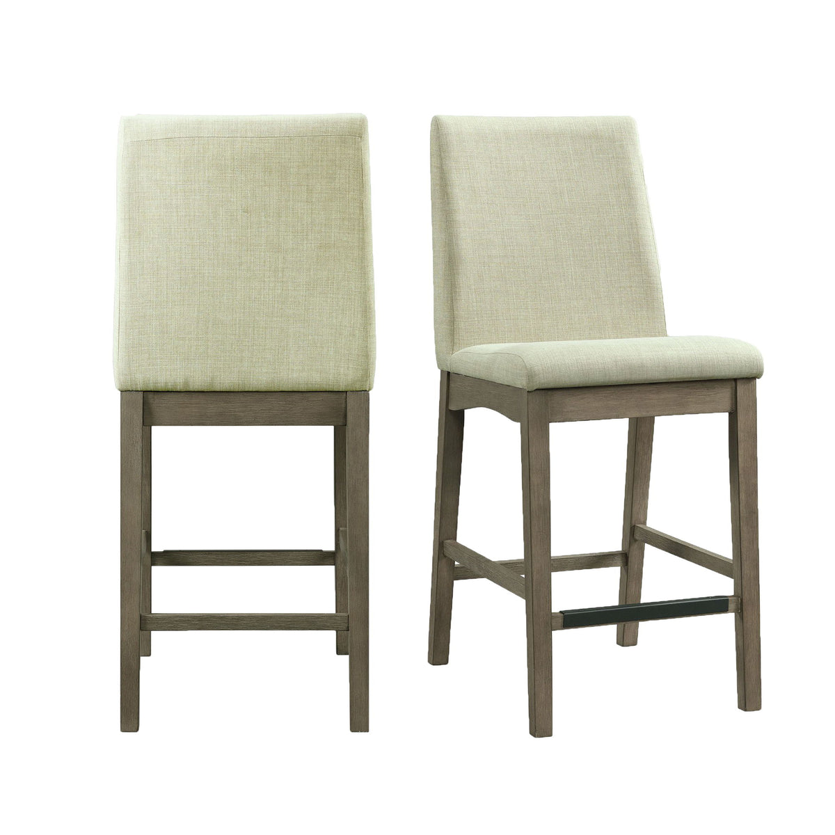 Dapper Counter Height Side Chair (Set of 2) in Beige by Elements International