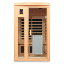 Low Emf Front Door With Heating Panel 2 Person Hemlock Far Infrared Indoor Suana Room - Natural