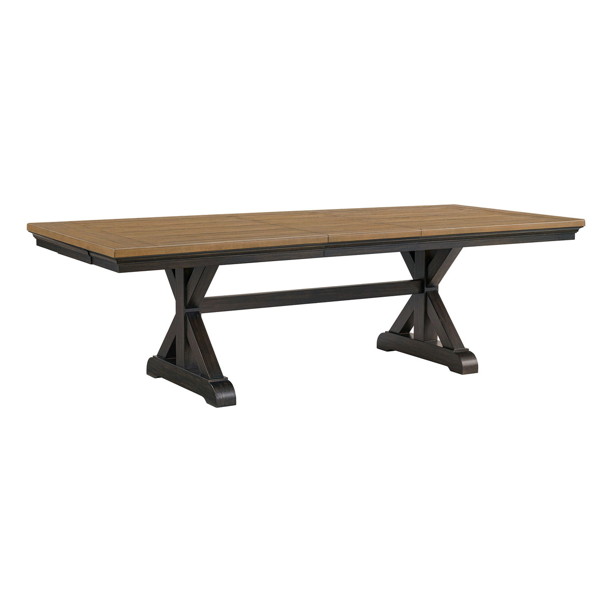 Montrose Dining Table With 20" Leaf in Espresso And Brown by Elements International