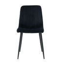 Dining Chair, Modern Kitchen Dining Chair With Cushion Back, Upholstered Side Chair With Coated Metal Legs, Family Kitchen Dining Room And Living Room