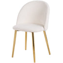 Marion - Mid-Century Modern Dining Chair (Set of 2) - Gold / White