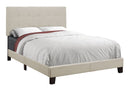 Bed, Upholstered, Frame Only, Transitional