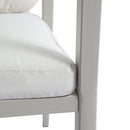 Modern Outdoor Dining Set With Expandable Acacia Wood Table