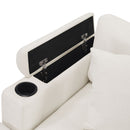 U Shaped Sectional Sofa, Corner Living Room Couch With Built In Cup Holders, Storage, USB Ports