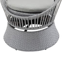Modern Swivel Wicker Lounge Chair With Round Design