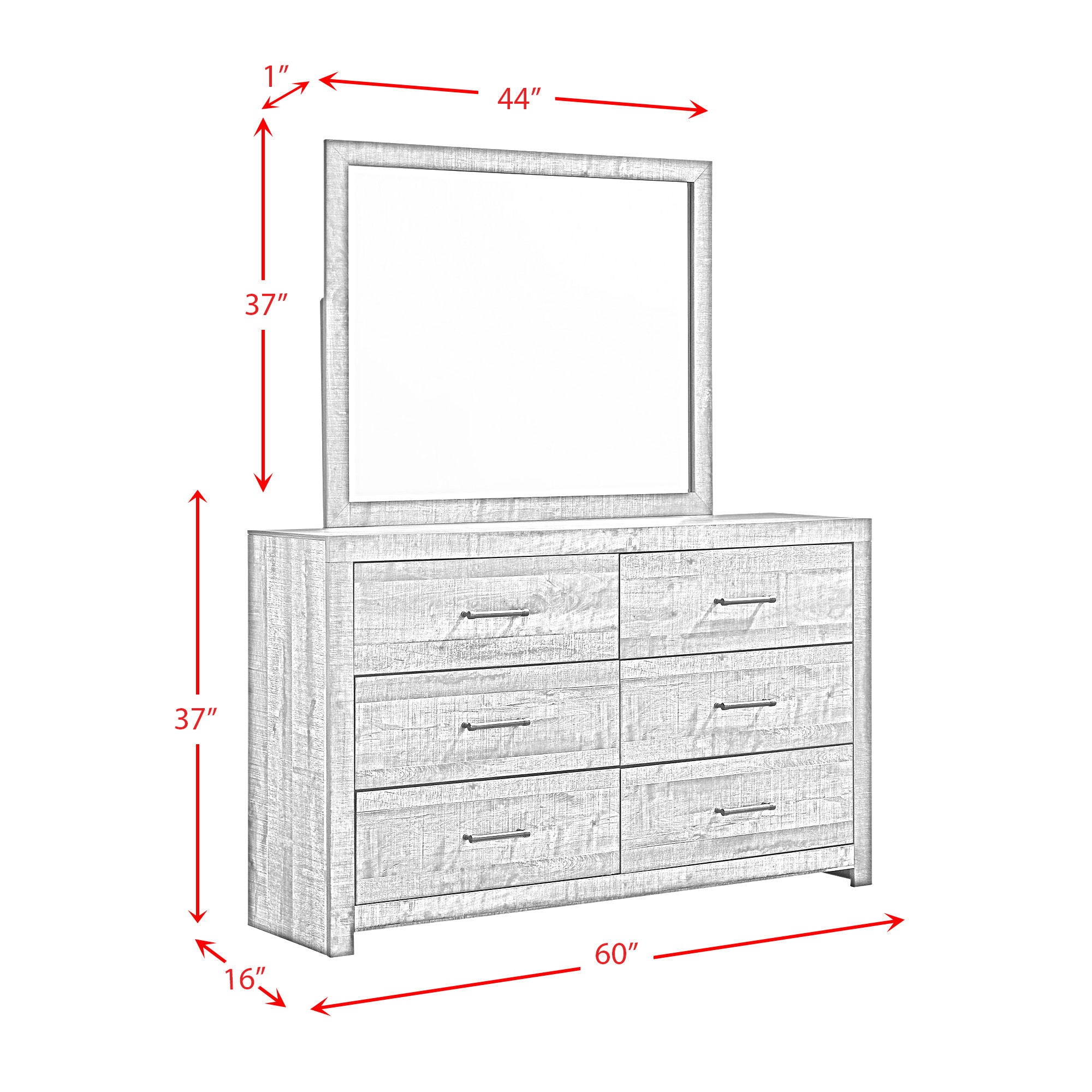 Bailey - 6-Drawer Dresser