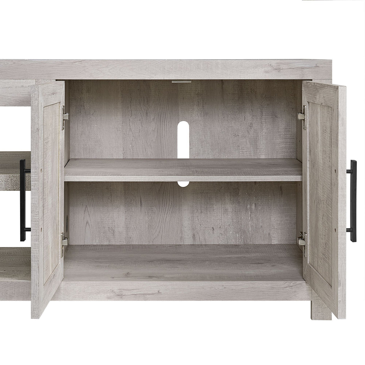 Eleanor Entertainment Unit With 82" TV Console in White by Elements International, view 12
