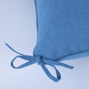 Outdoor Deep Seat Cushion Set Waterproof Fade Resistant Patio Furniture Cushions, Removable Covers, Adjustable Straps & Handles - Navy Blue