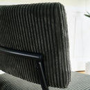 Modern Upholstered Dining Chair With Metal Legs