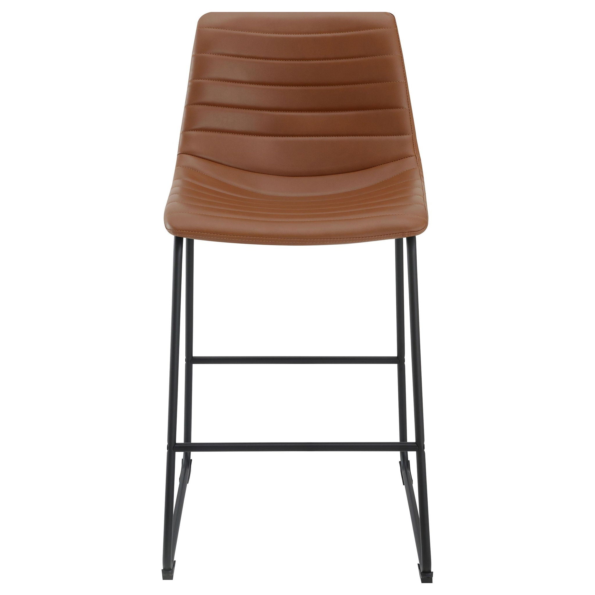 Zuni Upholstered Counter Height Chair Saddle (Set of 2) - Atlantic Fine Furniture Melbourne FL