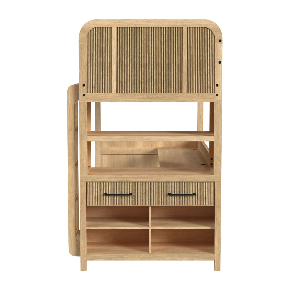 Ridgemont Loft Complete Bunk Bed in Black by Elements International, view 17