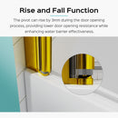 Frameless Shower Doors For Bathtub, 1 / 4" Tempered Glass