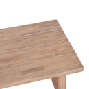 4 Pieces Acacia Wood Patio Furniture Set, Outdoor Furniture With Coffee Table, Patio Conversation Set Deep Seating With Soft Cushion, Porch Chairs For Backyard Porch Balcony - Brown Wash / Beige