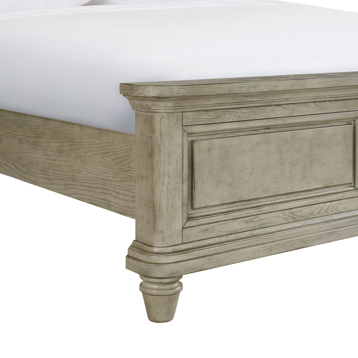 Whit-Ash Panel Bed in Gray by Elements International, view 6