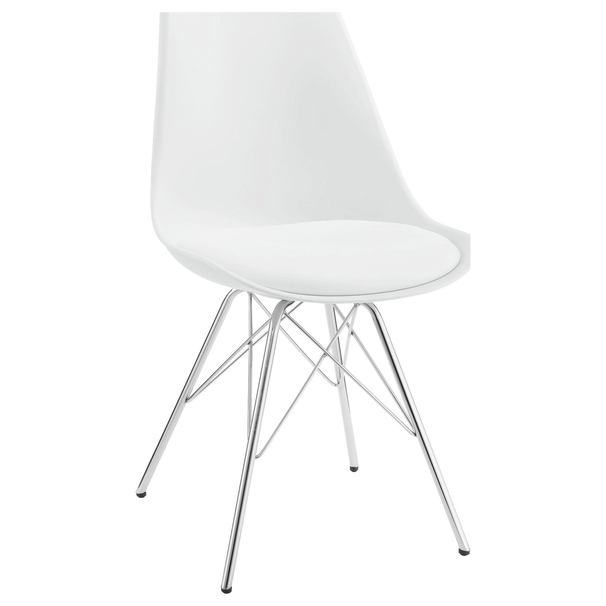 Juniper Polypropylene Dining Side Chair White (Set of 2) - Atlantic Fine Furniture Melbourne FL