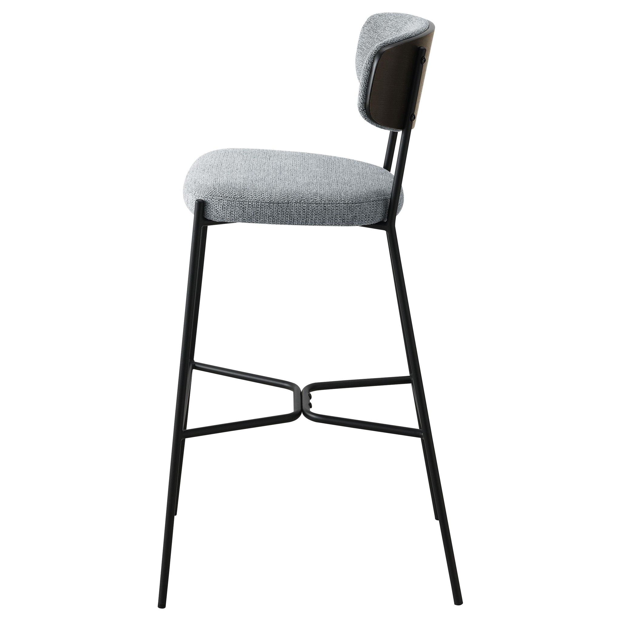 Elison Pub Height Bar Stool Grey (Set of 2) - Atlantic Fine Furniture Melbourne FL