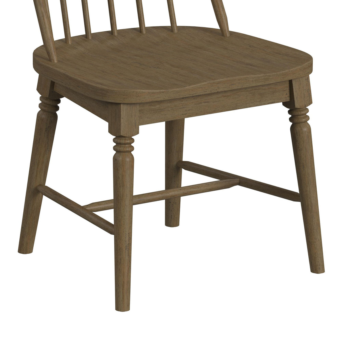 Heritage Windsor Side Chair (Set of 2) With Leveler in Oak Brown by Elements International, view 4