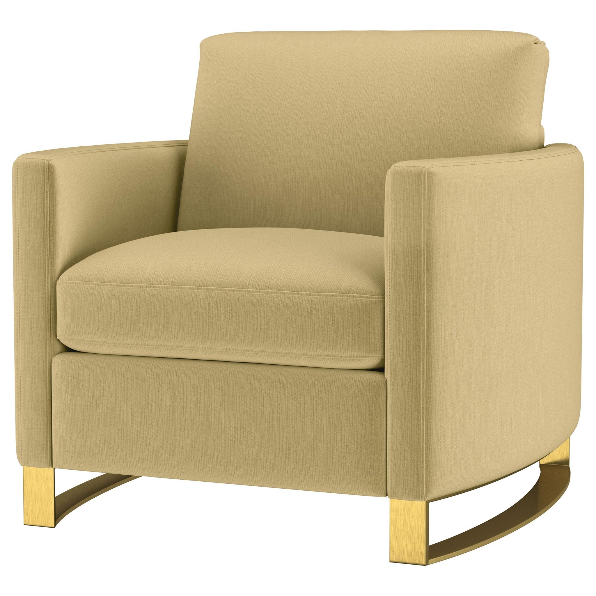 Corliss Upholstered Curved Track Arm Chair Camel - Atlantic Fine Furniture Melbourne FL