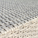 2 Person Wicker Conversation Set With Cushions, Weather Resistant