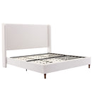 Harper - Tall Headboard Upholstered Bed / High Headboard / Elegant Simplicity / No Box Spring Needed