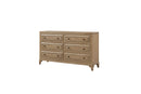 Queen Canopy Bedroom Set With A 2 Drawer Nightstand A Modern Dresser With Poster Mirror And A Door Chest - Sand