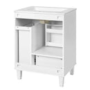 Bathroom Vanity With Sink, Deep Drawer, Door Shelf, 2 Tier Basket