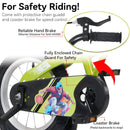 Fkznpj - 16" Sporty Kids Bike With Training Wheels And Stand Adjustable Saddle Suitable For Boys And Girls Aged 4 - 8 Years Tall Height 41 - 46" Available In A Variety Of Colors