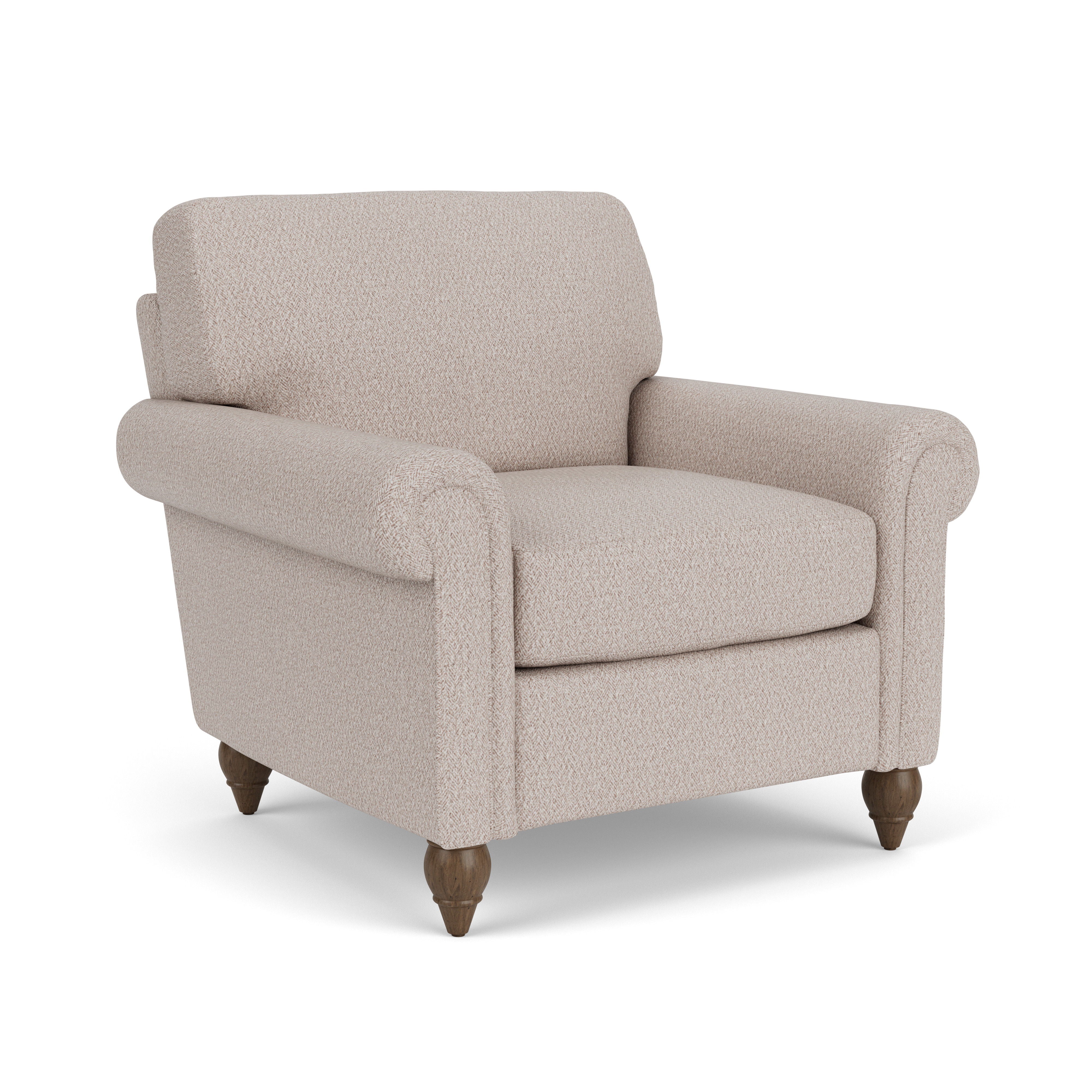 Moxy - Fabric Chair With Rolled Arms