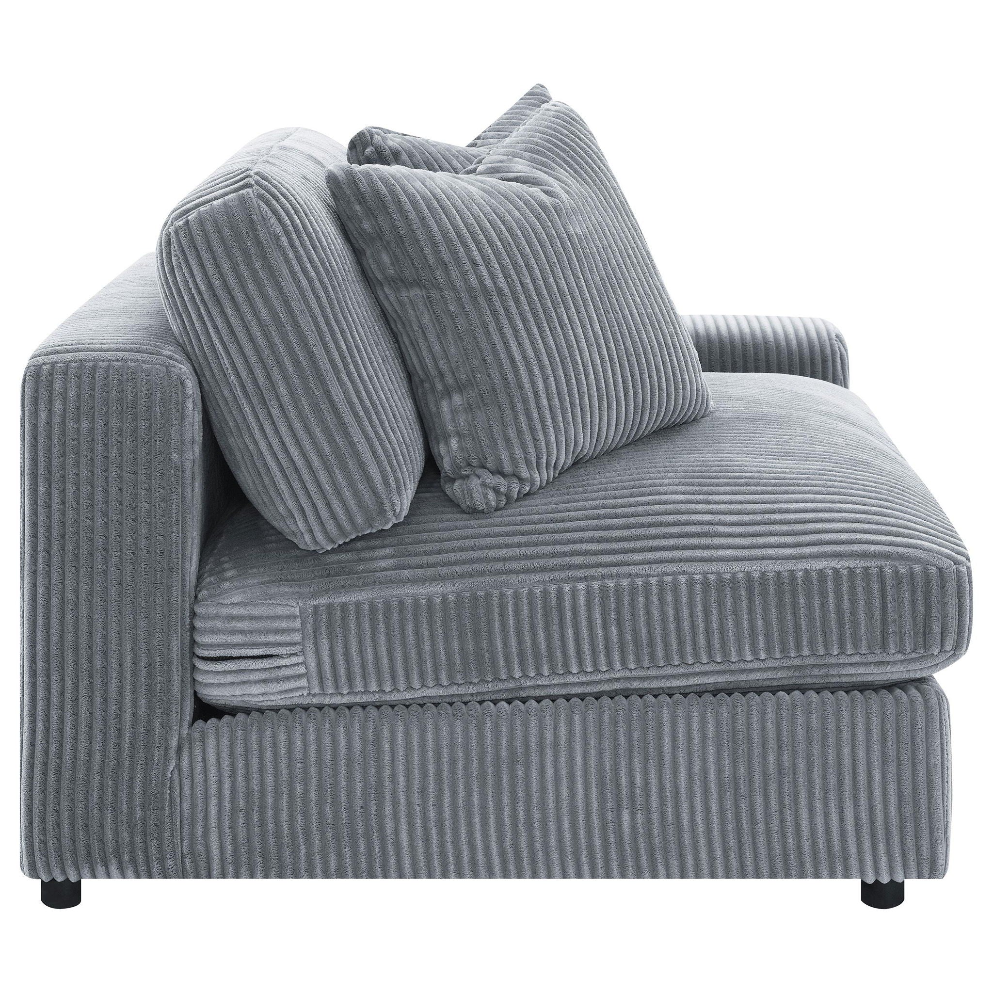 Blaine Upholstered Armless Chair Fog - Atlantic Fine Furniture Melbourne FL