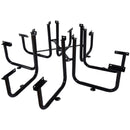 Square Outdoor Steel Picnic Table, With Umbrella Pole